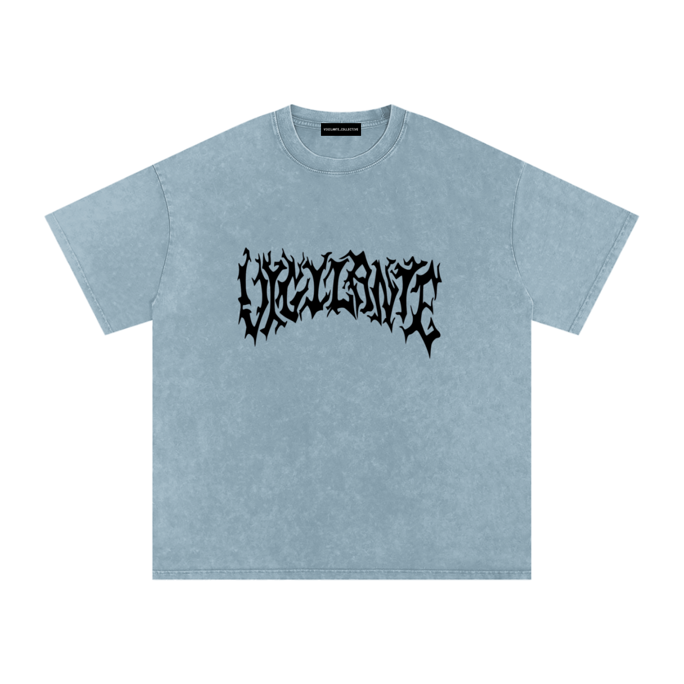 "Scars of Labour" Acid Wash Oversized Cotton T-Shirt