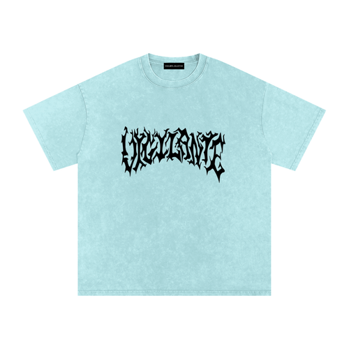 "Scars of Labour" Acid Wash Oversized Cotton T-Shirt