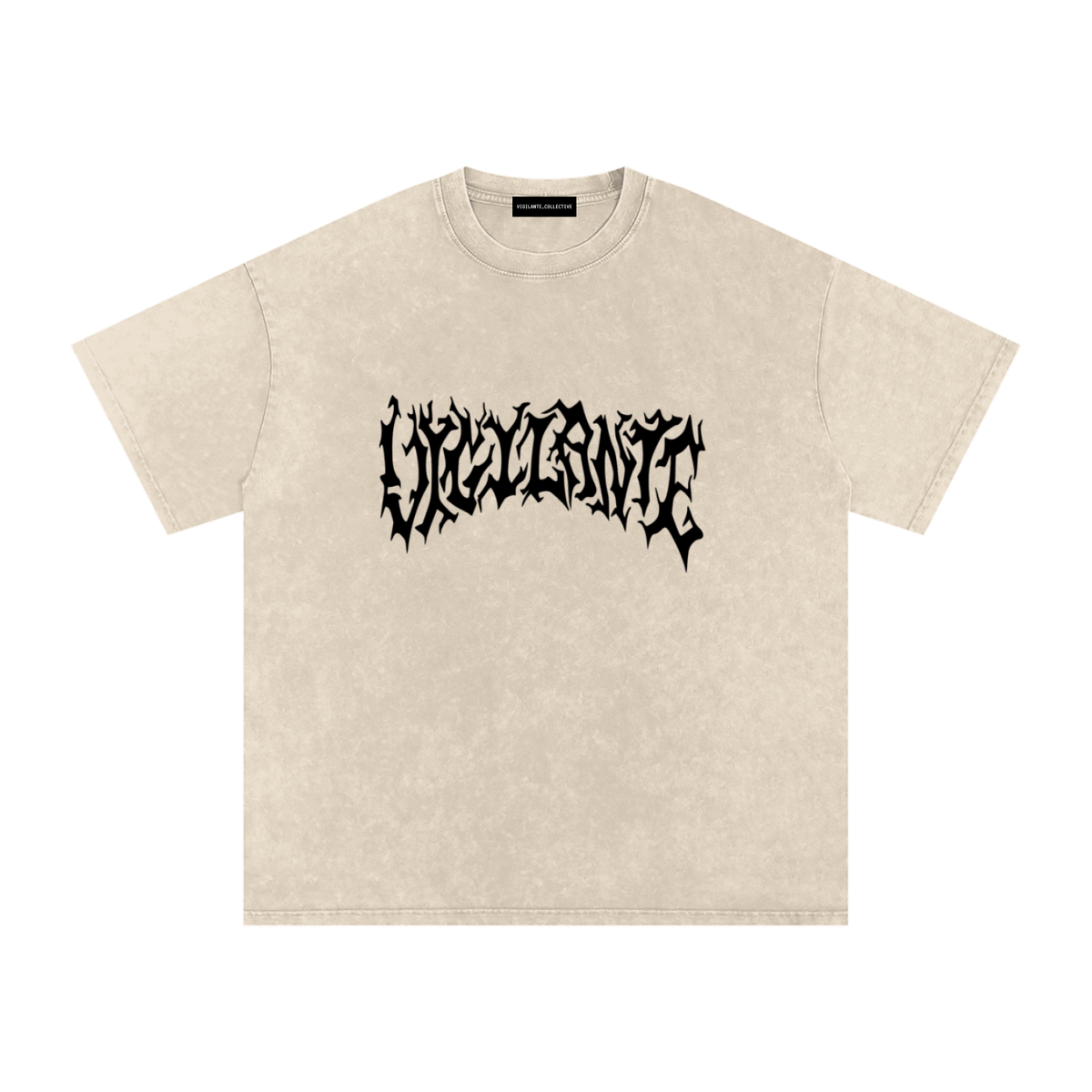 "Scars of Labour" Acid Wash Oversized Cotton T-Shirt